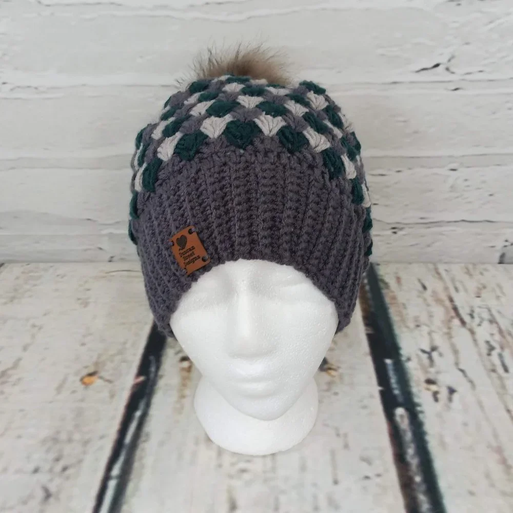 Duncan Street Designs Matheson Hand Crocheted Beanie Hat - Picture 5 of 7